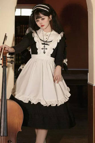 Urtto Miss Grace Maid Lolita Dress, Coat and Accessories