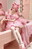 Diamond Honey Strawberry Party Sweet Lolita Dress and Tail