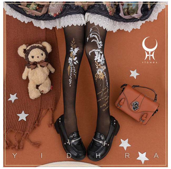Yidhra Preserved Flower Lolita Tights