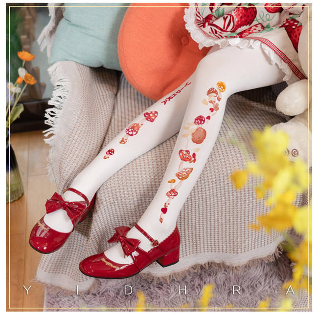 Yidhra Mushroom Forest Lolita Tights -120D