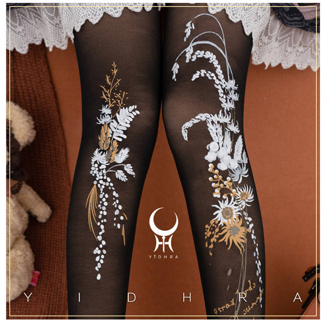 Yidhra Preserved Flower Lolita Tights
