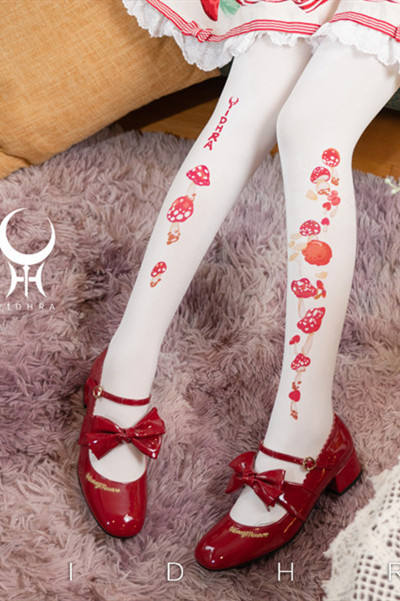 Yidhra Mushroom Forest Lolita Tights -120D