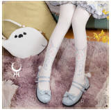 Yidhra Double-sides Printed Velvet Lolita Tights 120D