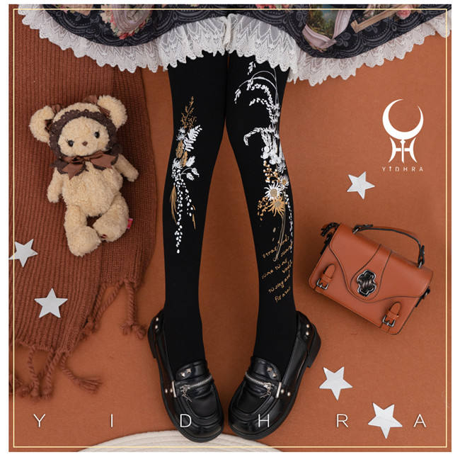 Yidhra Preserved Flower Lolita Tights