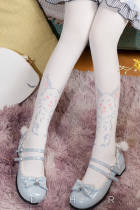 Yidhra Double-sides Printed Velvet Lolita Tights 120D