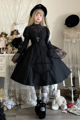 Women Gothic Lolita Dress Plus Size Black Goth Dress Victorian Dress for  Girls Lolita Jumper Skirt Kawaii Dress Full Set-M : : Clothing,  Shoes & Accessories