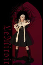 LeMiroir Moonlit Prayer Nun Lolita Dress and Cross Necklace