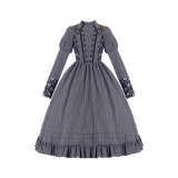 Withpuji Stripe Vintage Lolita Dress One Pieces