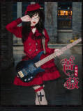 Withpuji Roses Red Gothic Lolita Coat and Skirt