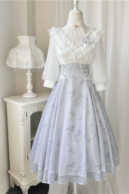 Iris Dream Elegant Classic Lolita Dress One Pieces