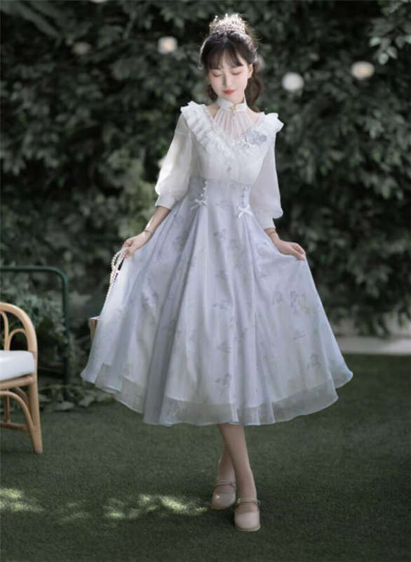 Iris Dream Elegant Qi Lolita Dress One Pieces