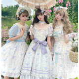 Withpuji Summer Flower Wall Lolita Dress