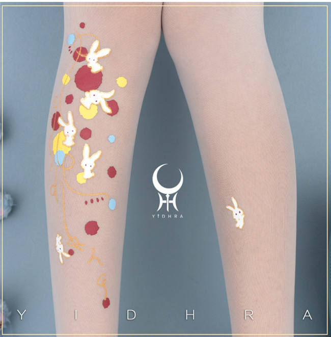 Yidhra the Sky is full of Rabbits Lolita Tights