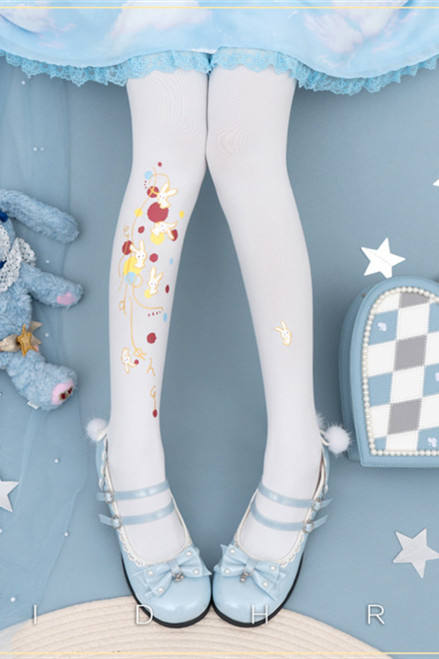 Yidhra the Sky is full of Rabbits Lolita Tights