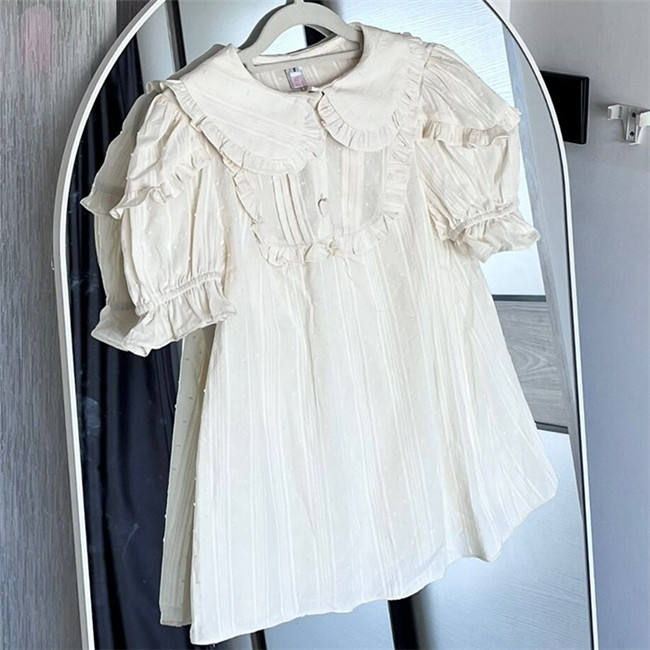 unicolor Cotton Lolita Blouse