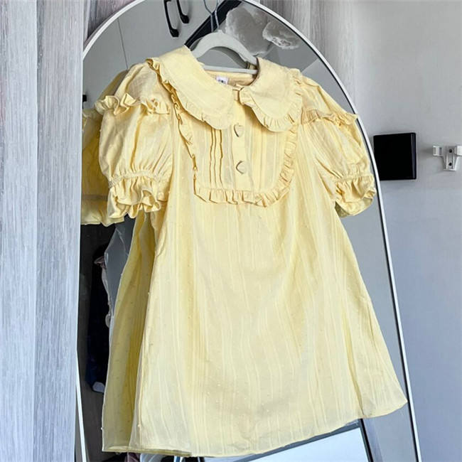 unicolor Cotton Lolita Blouse