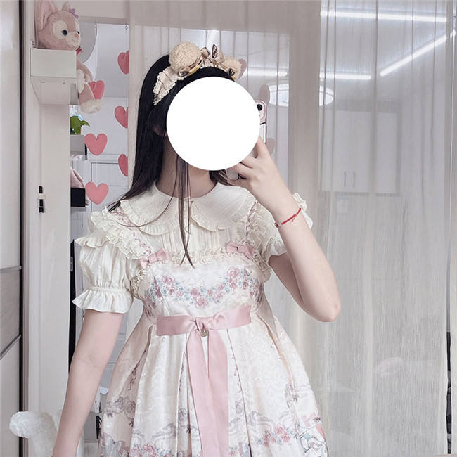 unicolor Cotton Lolita Blouse