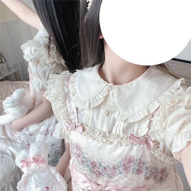 unicolor Cotton Lolita Blouse