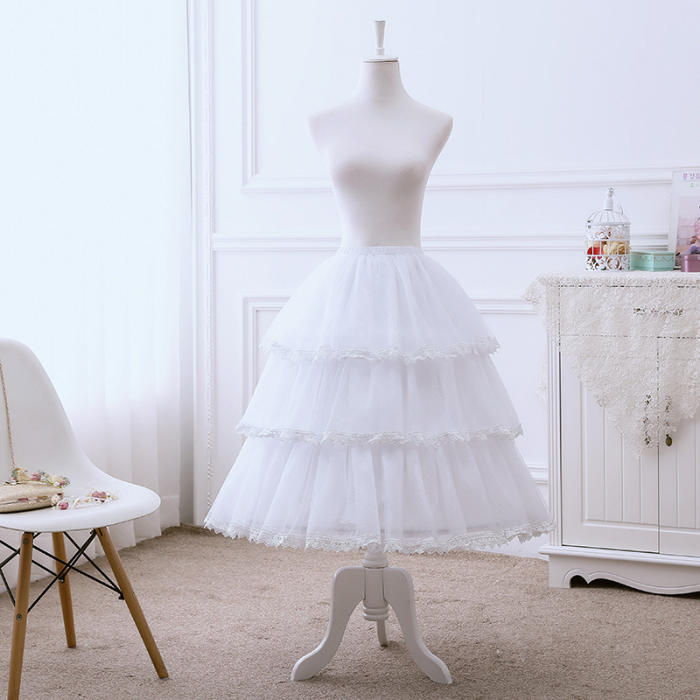 50-70cm Super Flexible Fishbone Lolita Petticoat Shape and Length Adjustable