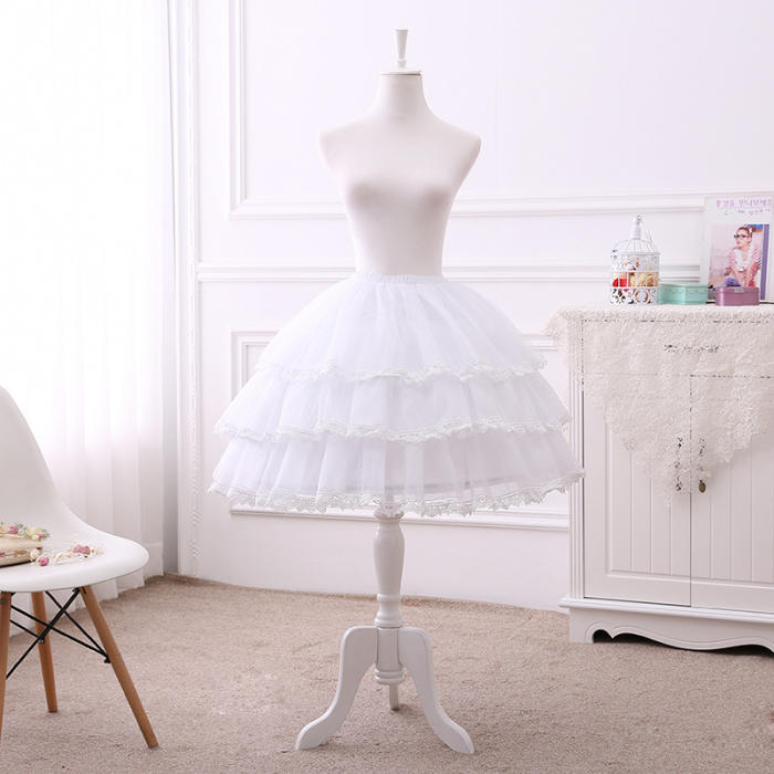 50-70cm Super Flexible Fishbone Lolita Petticoat Shape and Length Adjustable