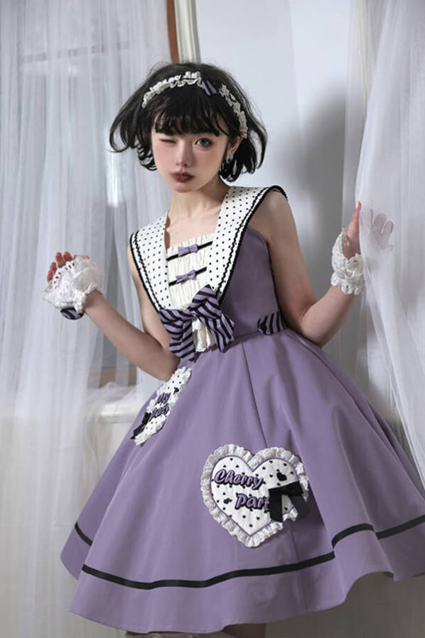 Blueberry Party Sweet Lolita Jumper Dress