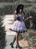 Withpuji Heteromorphic Butterfly Purple Lolita Dress