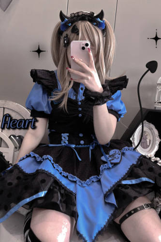 Sweety Honey Sweet Demon Lolita Blouse, Vest and Skirt