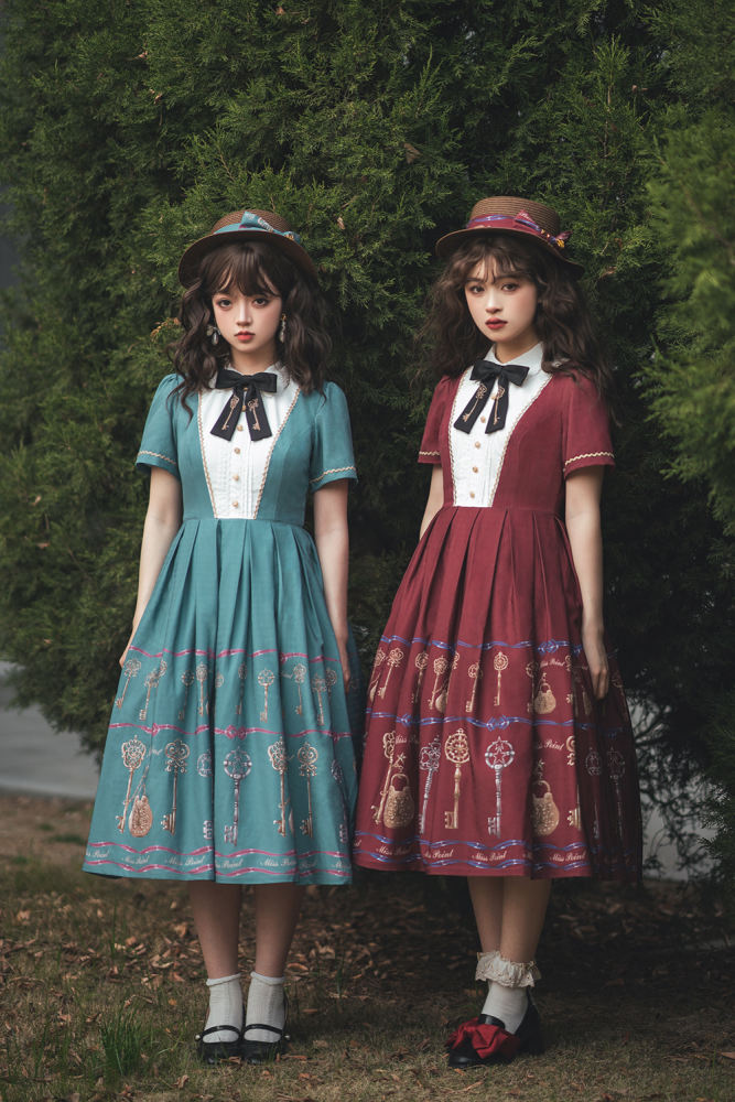Miss Point Antique Key Classic Lolita OP Dress