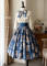Dark Blue Skirt(with brooch) + Headbow