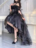 Blue Flower Wedding Dress Classic Lolita Dress Set