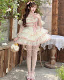 Diamond Honey Peach Sweet Lolita Dress
