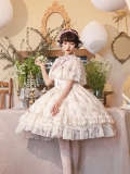 Withpuji Letter and Poetry & Nan Ke Classic Lolita Dress, Underskirt and Overskirt