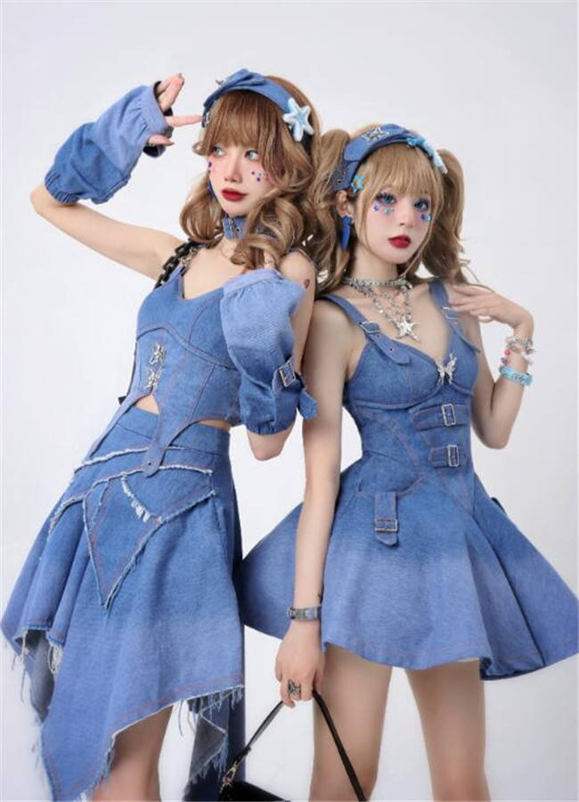 Summer Butterfly Project Jeans Dress and Sets