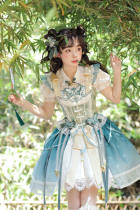Alice Girl Blue Butterfly Qi Lolita Dress