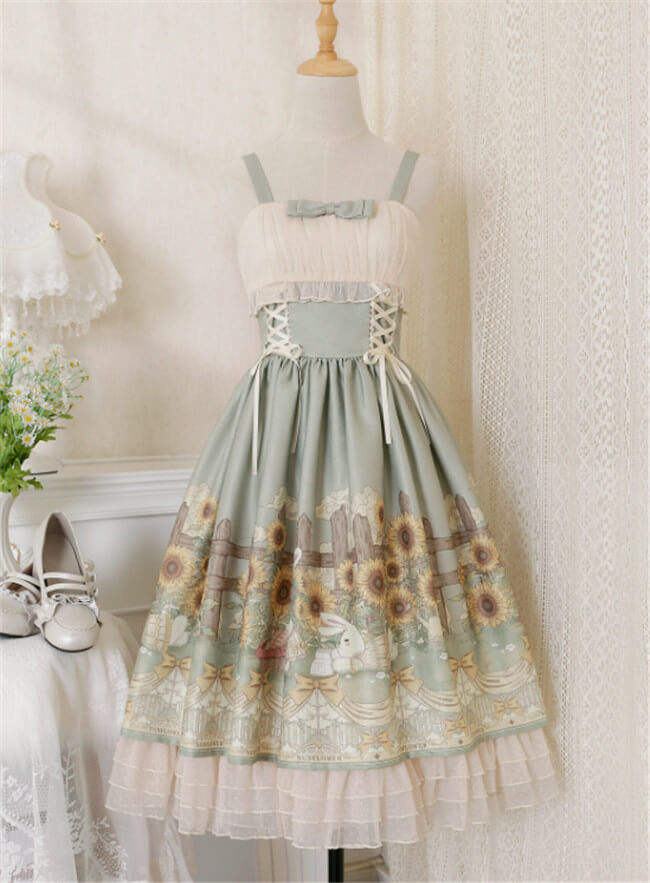 Sunflower Story Classic Lolita Dress Size M - In Stock