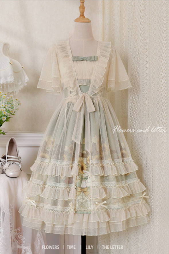 Sunflower Story Classic Lolita Dress Size M - In Stock