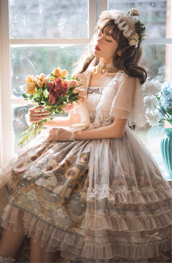 Sunflower Story Classic Lolita Dress Size M - In Stock