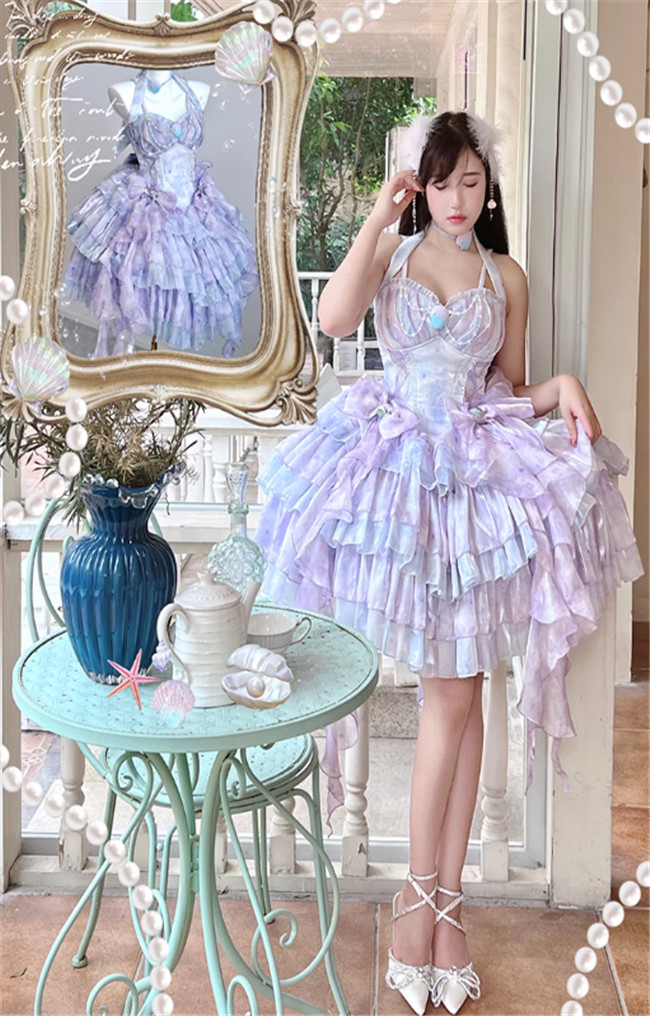 Diamond Honey Starfish Mermaid Lolita Dress-My Lolita Dress