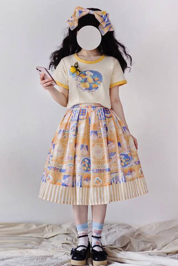 Miss Point Loquat Sweet Lolita Skirt