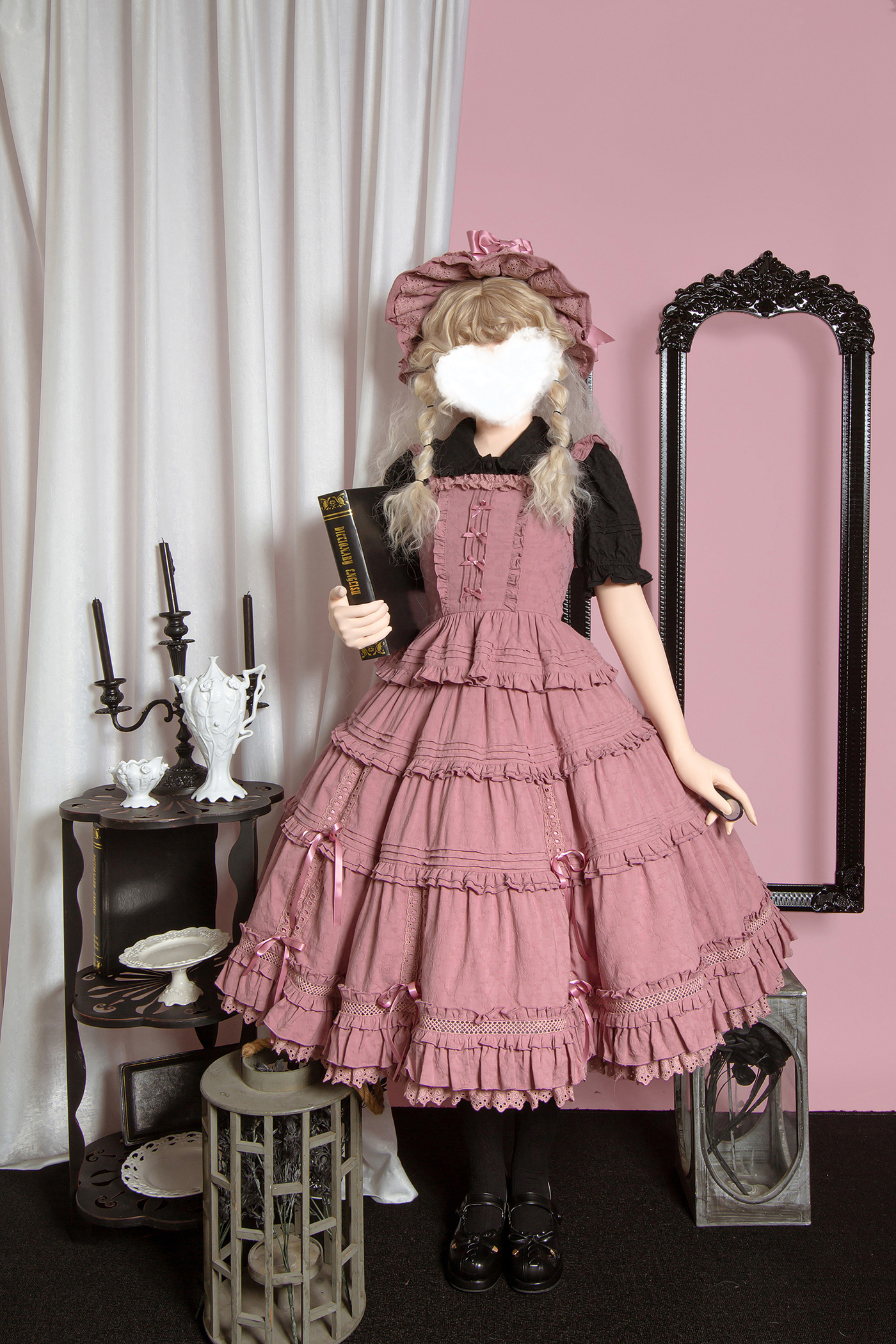 Little Dipper ロリィタワンピース　ヘドレ・ショッパーセット Little Dipper ~ Gone with the Wind ~Classic Lolita Vest+Skirt - In
