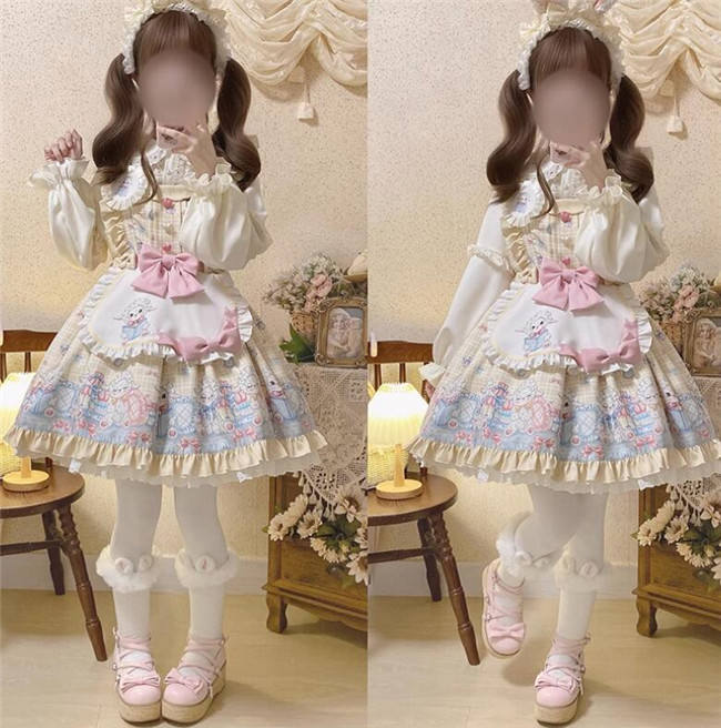 Bedtime Story Sweet Lolita Dress, Apron and Blouse