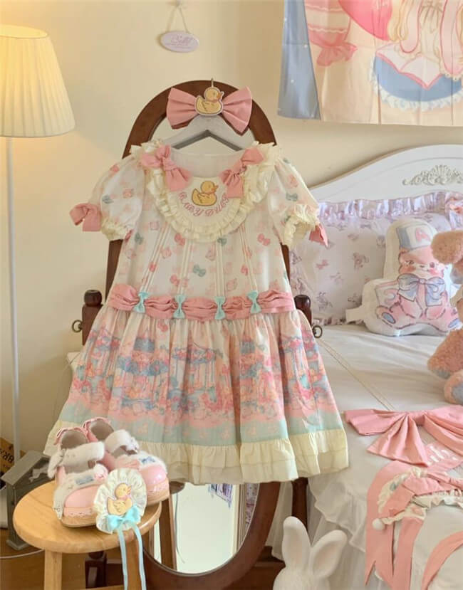 Baby Ducks Sweet Lolita Dress, Blouse and Accessories -My Lolita Dress