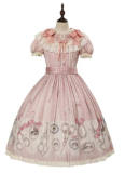 Lover's Eyes Pink Lolita Dress One Pieces