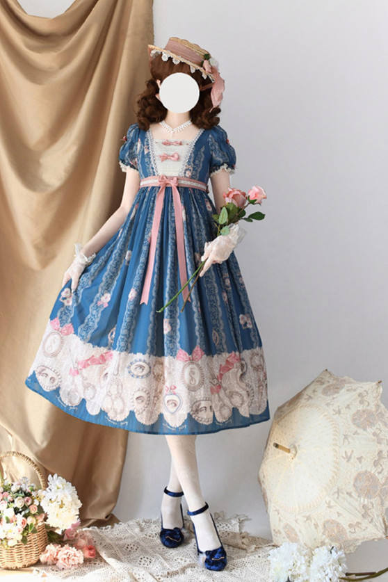 Lover's Eyes Pink Lolita Dress One Pieces