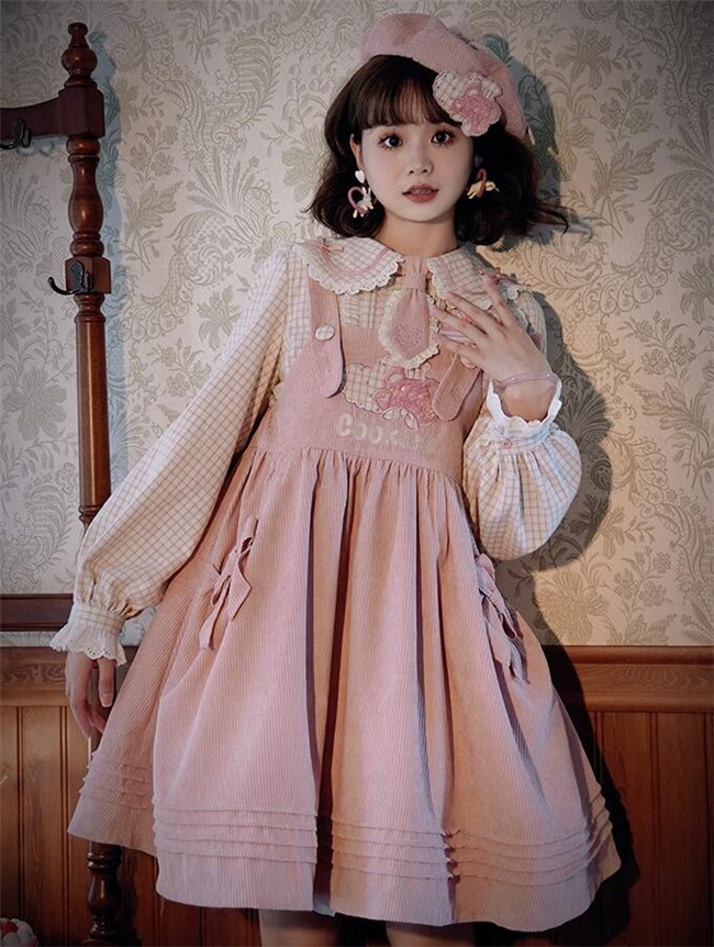 Melody Basket My ALICE dress Alice Apron Long Sleeve Knee Length