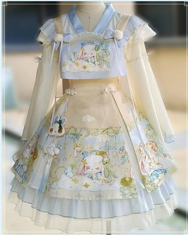 Ying Luo Fu The Laurel Prayer Qi Lolita Dress and Blouse