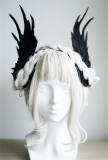 Angle Wings Feather Embroidery Lolita Hairclip