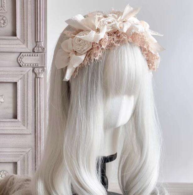 Eyelash Lace Roses Lolita Headband