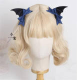 Black Wings Bat Hairclip Halloween Lolita Headdress
