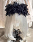 Eyelash Lace Roses Lolita Headband